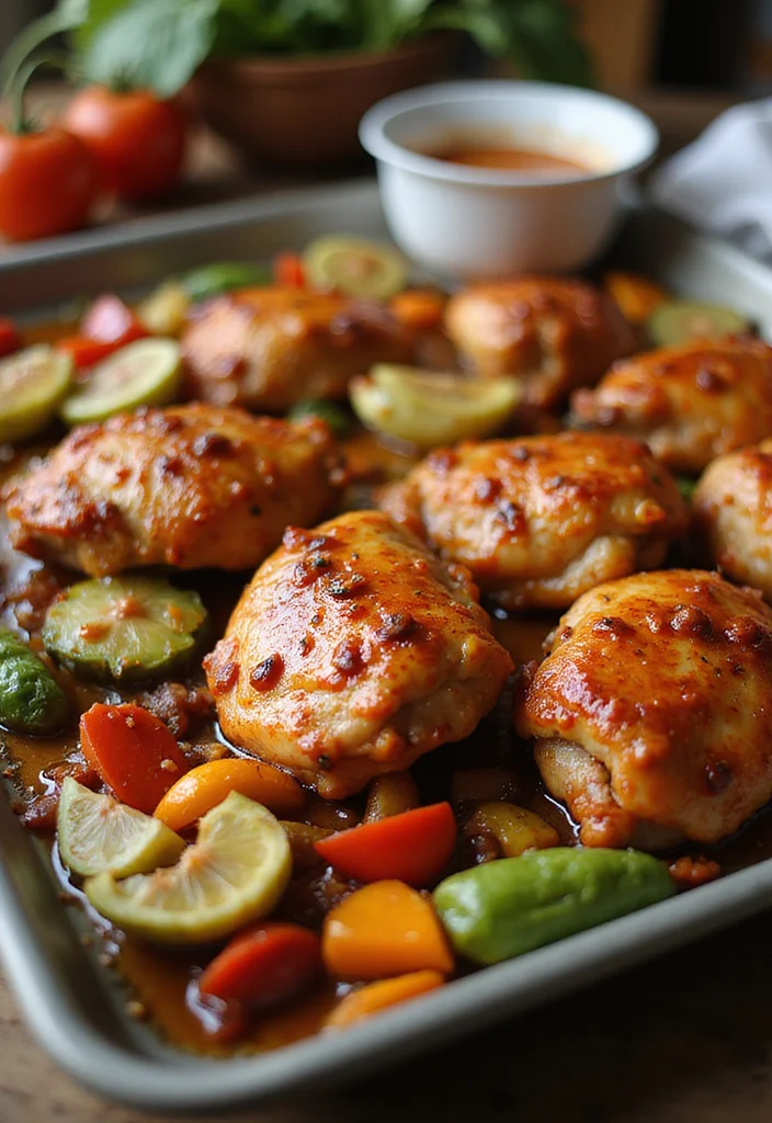 12 Keto Sheet Pan Recipes for Fast No Fuss Dinners - 12. Sweet and Spicy Chicken Thighs