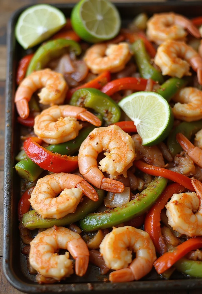12 Keto Sheet Pan Recipes for Fast No Fuss Dinners - 3. Sheet Pan Shrimp Fajitas