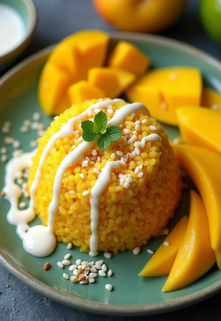 12 Mango Dessert Recipes Sweet and Refreshing - 3. Mango Sticky Rice