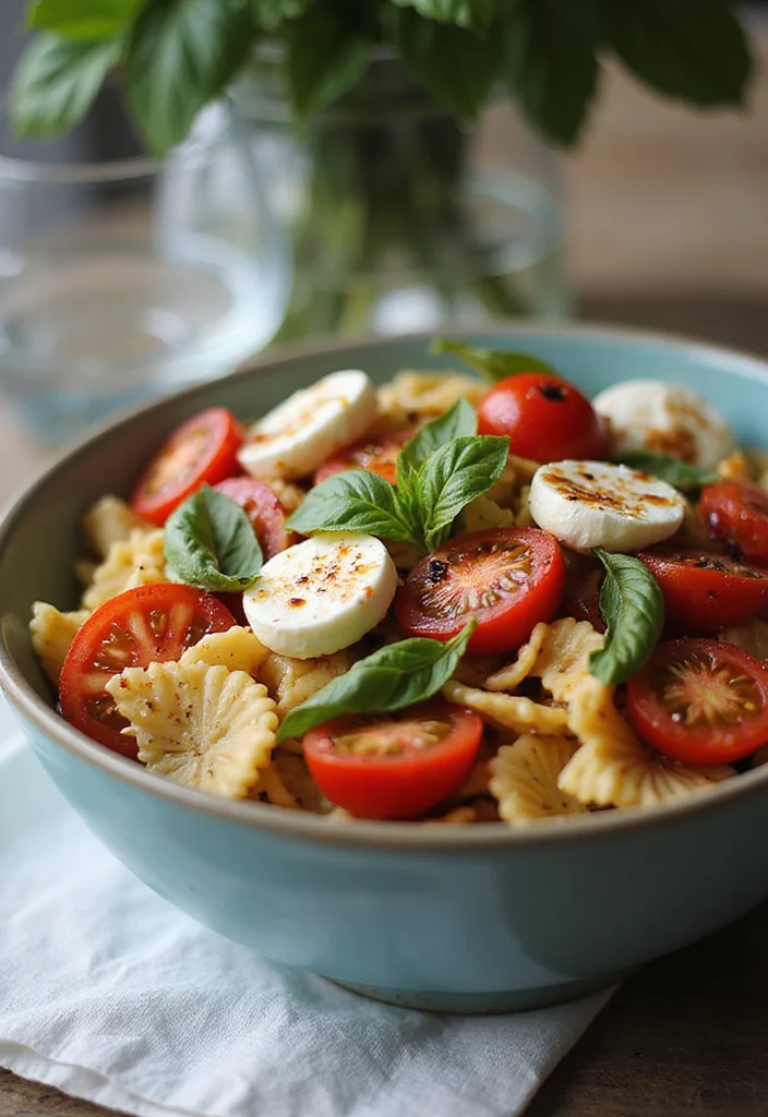 12 Tomato Dinner Recipes Fresh and Satisfying - 1. Caprese Pasta Salad