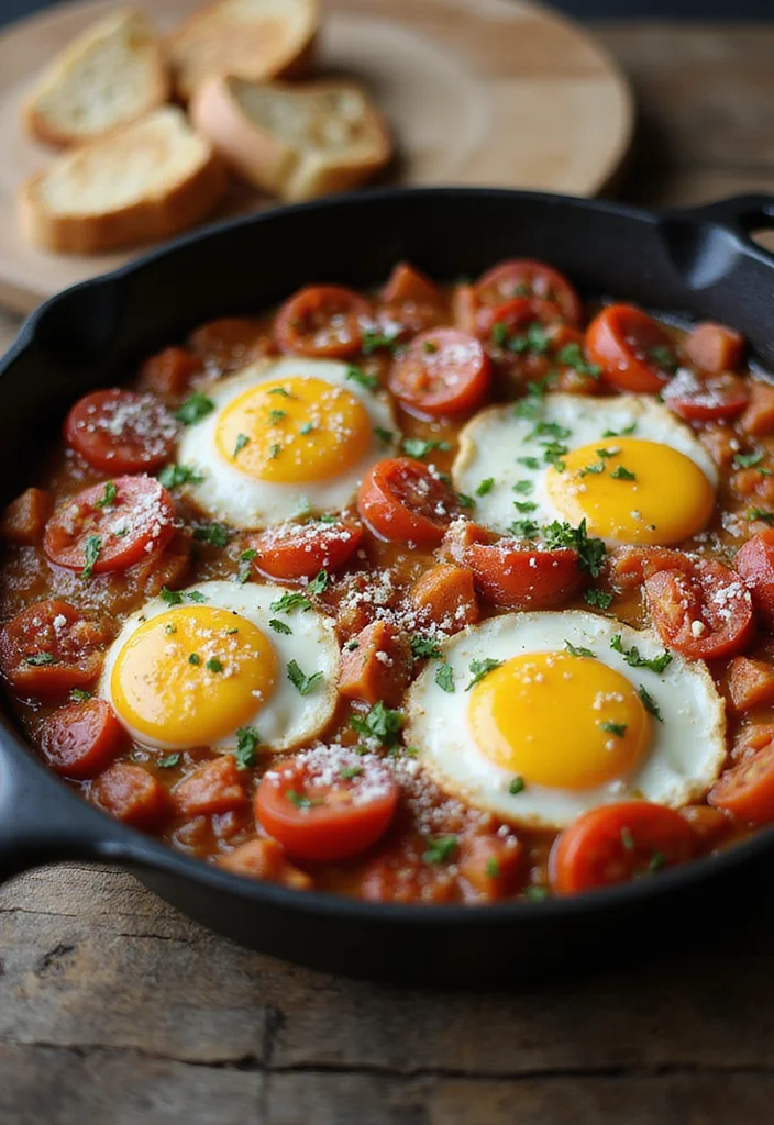 12 Tomato Dinner Recipes Fresh and Satisfying - 11. Tomato and Egg Breakfast Skillet