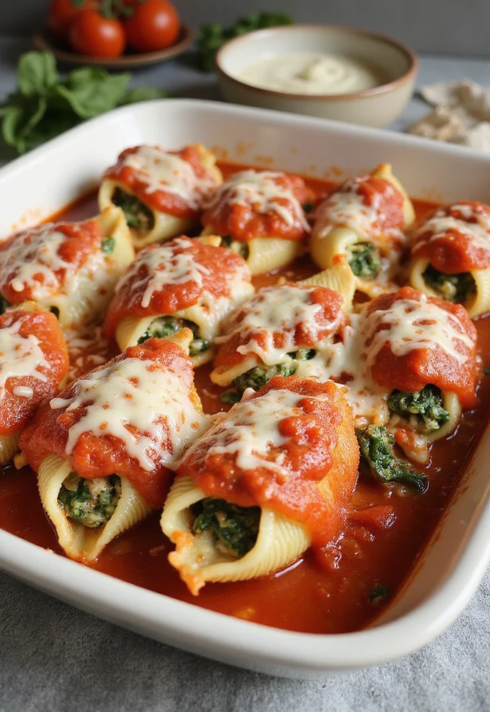 12 Tomato Dinner Recipes Fresh and Satisfying - 5. Tomato and Spinach Stuffed Shells