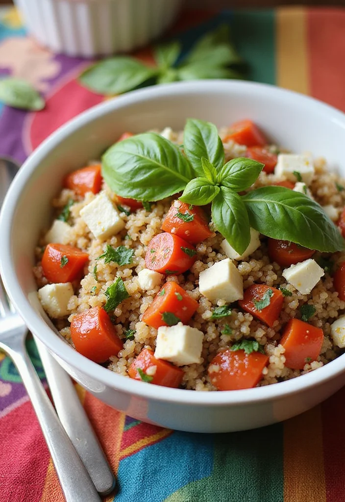 12 Tomato Dinner Recipes Fresh and Satisfying - 7. Tomato, Basil, and Feta Quinoa Bowl