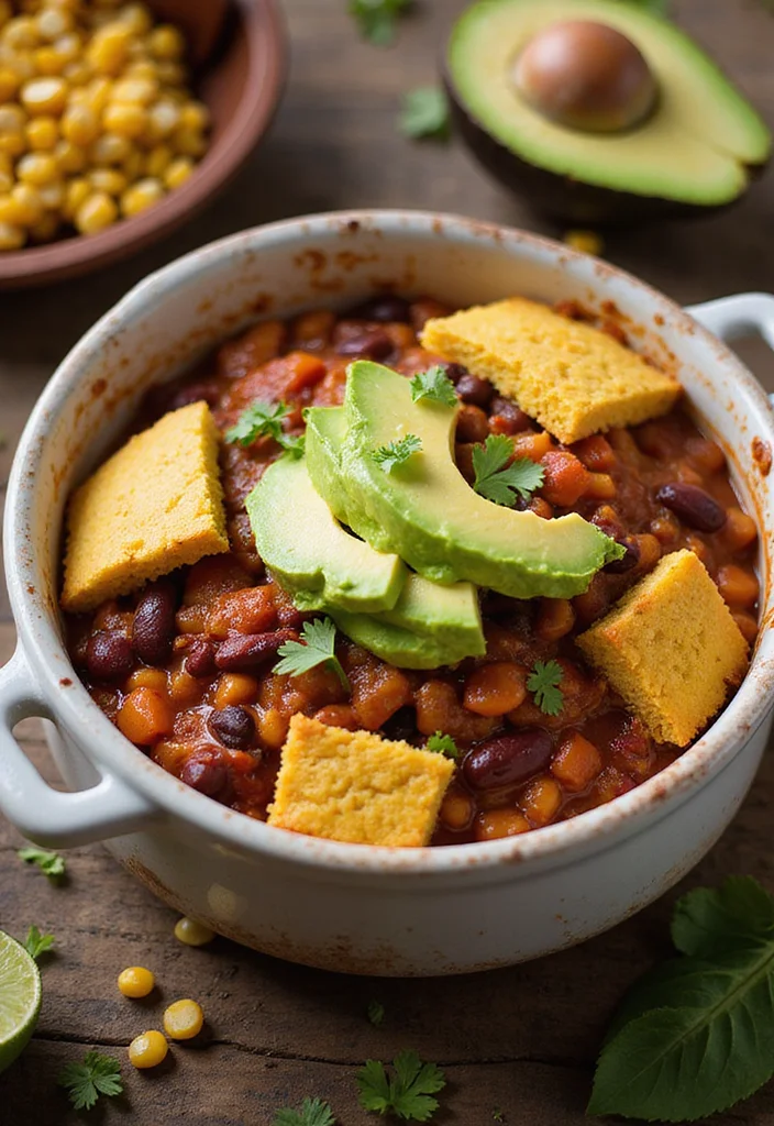 12 Vegan Casserole Recipes for Cozy Comfort - 2. Hearty Vegan Chili Casserole