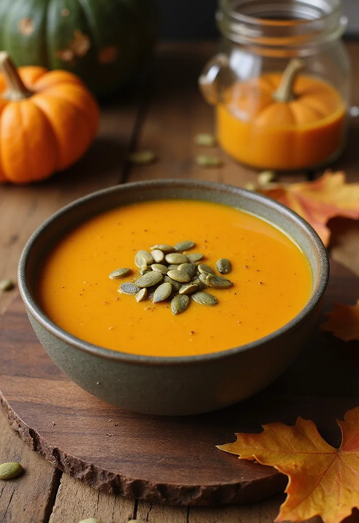 12 Vegan Soup Recipes Warm and Nourishing - 3. Creamy Pumpkin Soup
